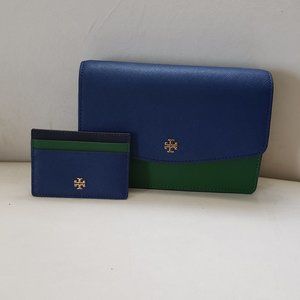 Tory Burch Emerson Colorblock Bag with card case